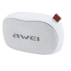 Caixa De Som Awei Bluetooth Portátil Entrada Cartão Branco