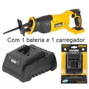 Serra Sabre Com Bateria Intercambiável 18V 4.0Ah 1822 Vonder