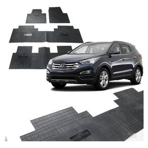 Jogo Tapete Interno Reforçado Hyundai Santa Fé 2013 A 2019
