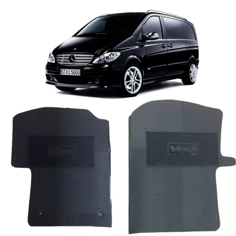 Jogo Tapete Interno Reforçado Mercedes Vito Executivo Preto Especifico