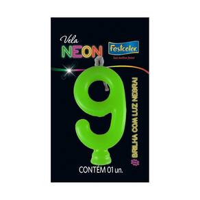 Vela de Aniversário Neon Verde