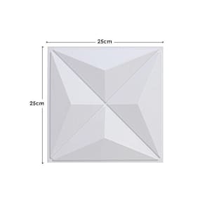 Kit 10 Placas Pvc 3D Revestimento De Parede Estrelar 25 Cm