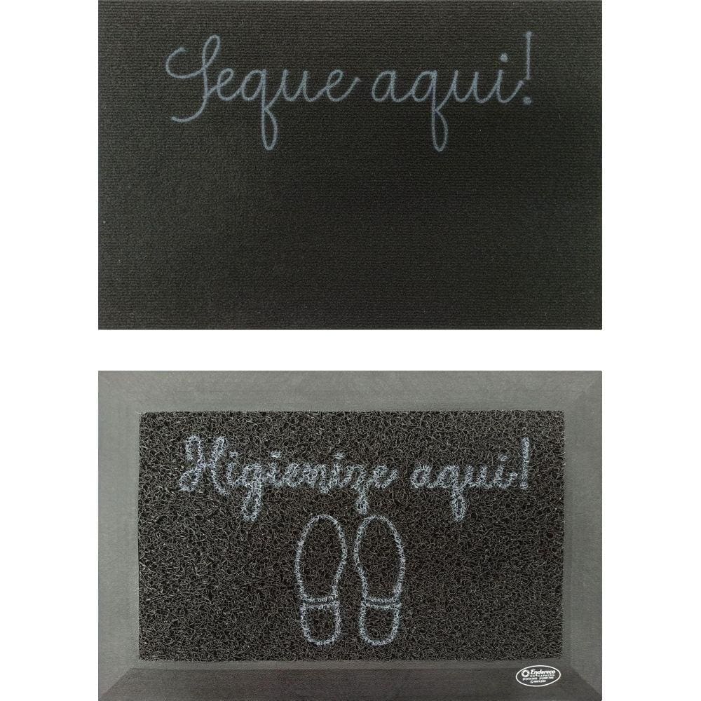 Kit Tapete Sanitizante 60X40 Preto