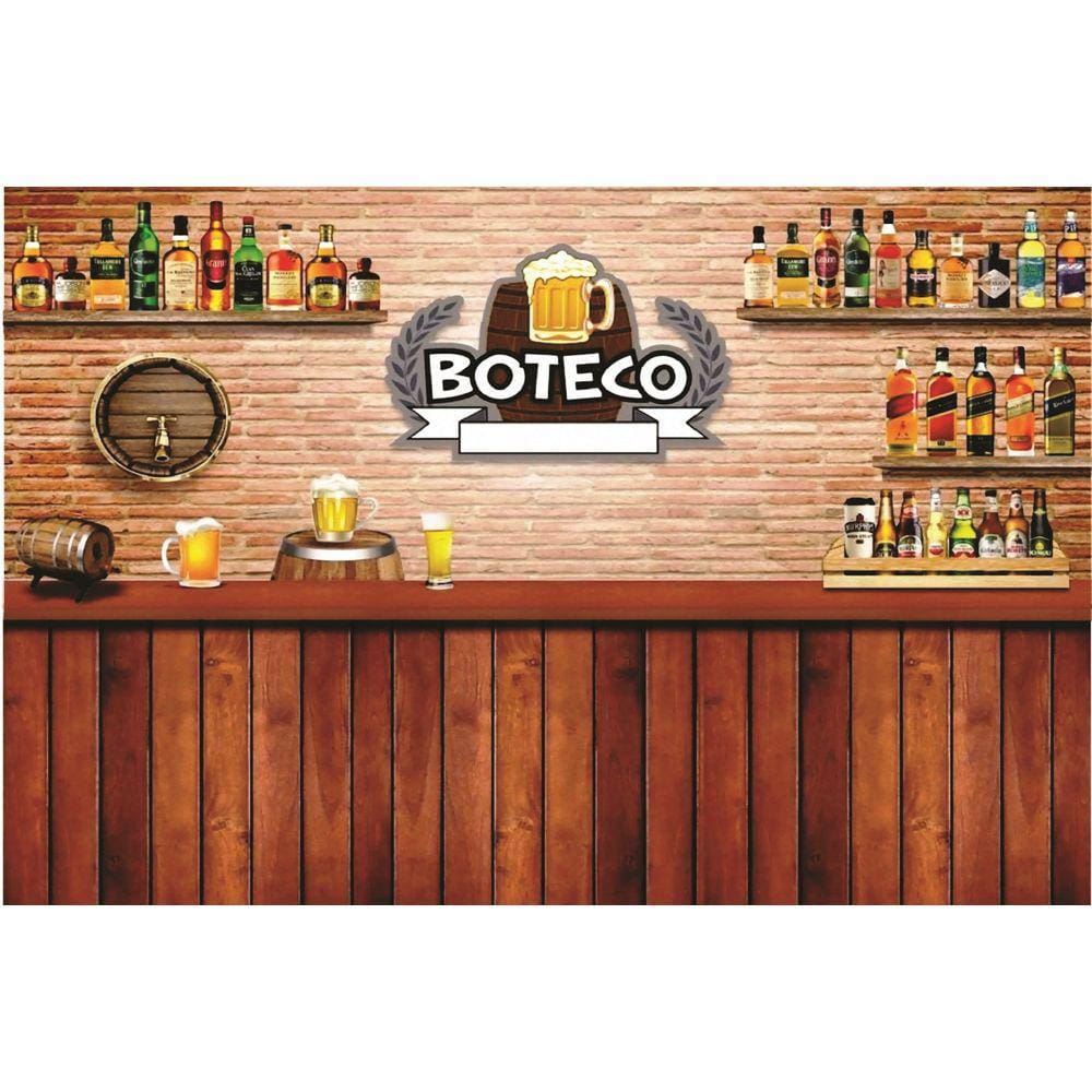 Fundo Fotográfico Em Tecido Boteco 2,60X1,50