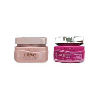 Hobety Kit Máscara Rose Gold+Fulltrat Hidratatação+Nutrição
