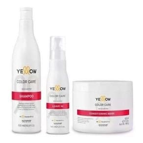 Yellow Color Care Shampoo 500Ml Masc 500Gr Leave-In 125Ml
