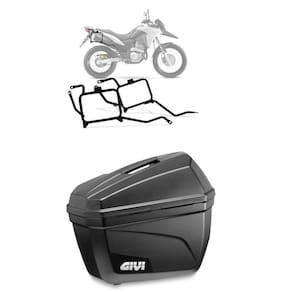 Kit Par Bau Givi E22 + Suporte Givi Pl1114 P Honda Xre 300
