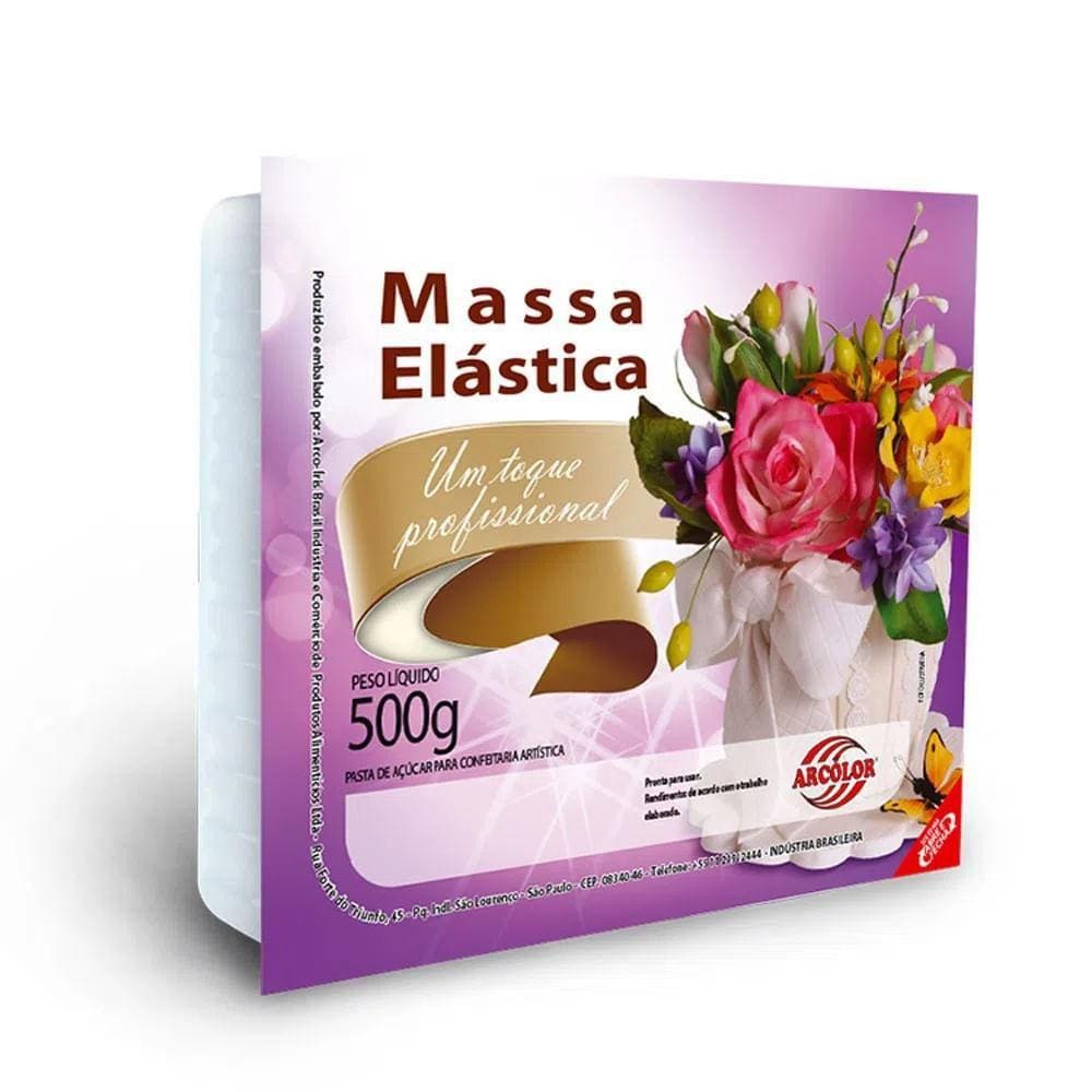 Massa Elastica Branca 500G Arcolor