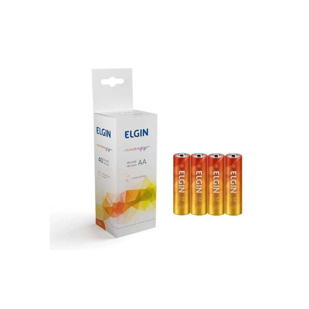 Bateria 2Aa Elgin Caixa Com 40 Unidades