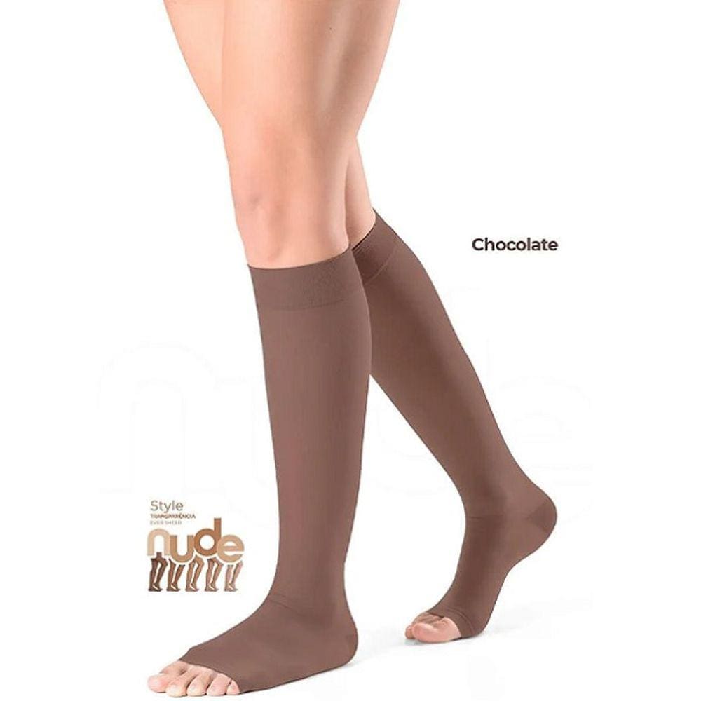 Meia 3/4 EVER Sheer 782 Nude AD 20-30 MMHG Sigvaris Aberta