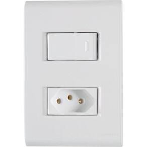 Kit 10 Conjunto Interruptor Simples + Tomada 20A Tramontina