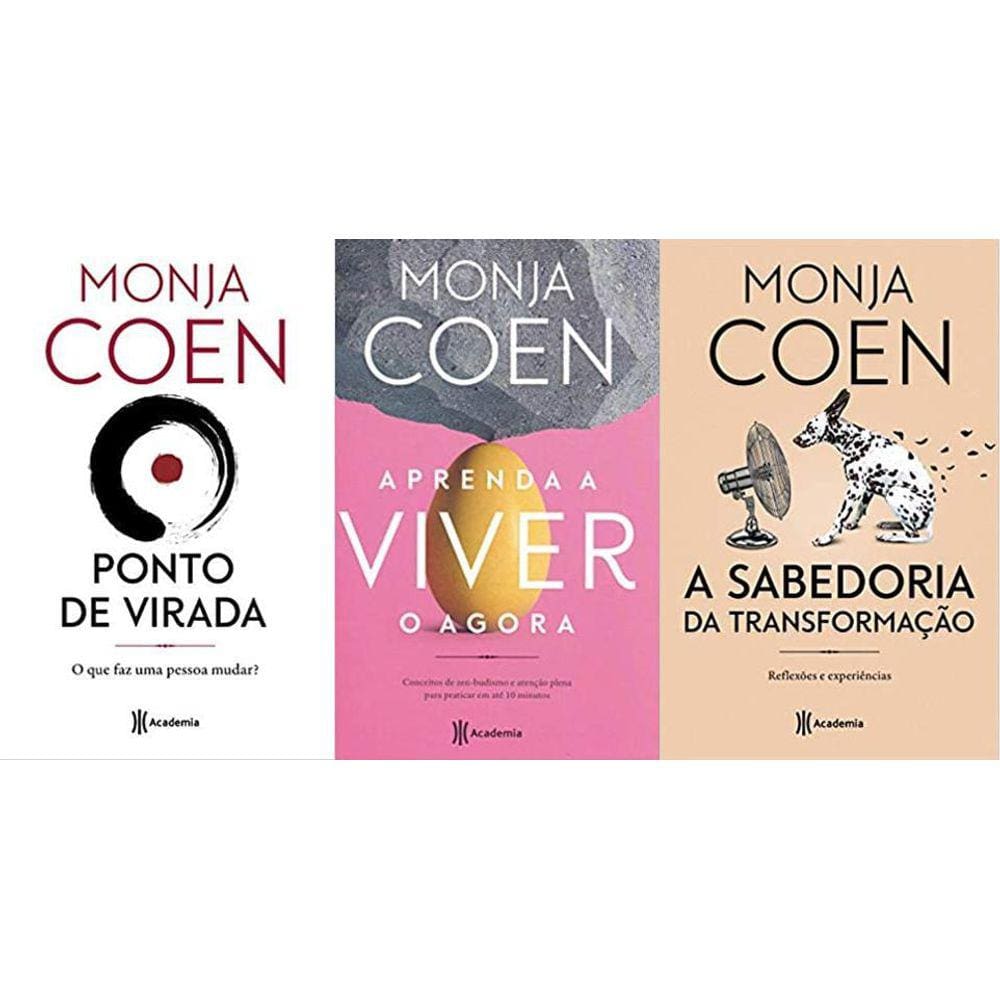 Kit 3 Livros Monja Coen Ponto De Virada + Aprenda A Viver