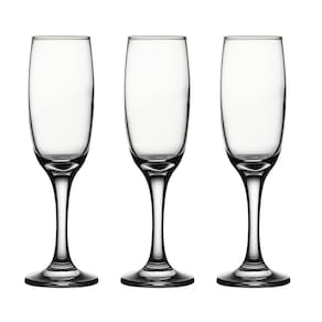 Conjunto 3 Taças Champanhe Vidro Lira 210Ml Class Home