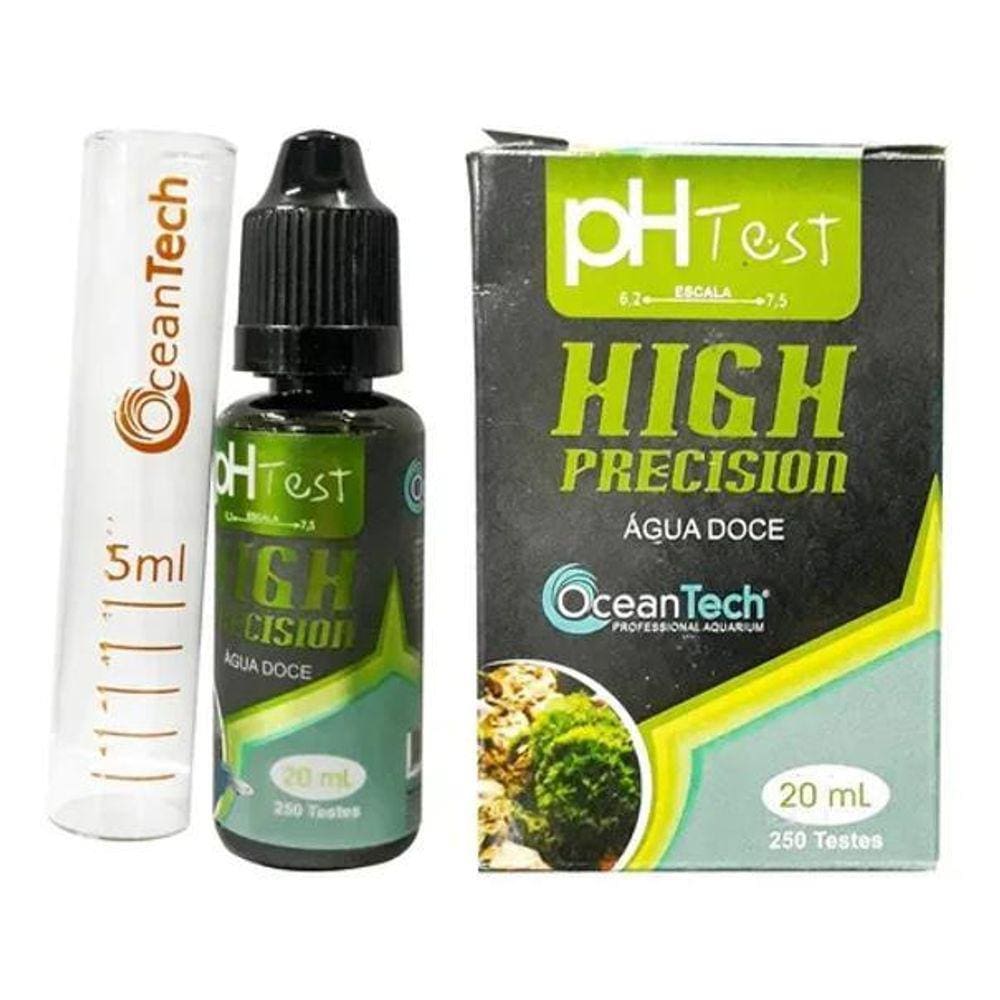 Teste Ph Agua Doce Oceantech - 250 Teste - 20Ml