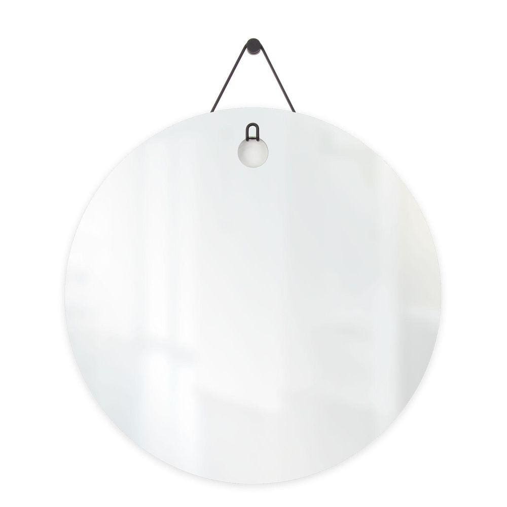 Espelho Decorativo Aramado Wire Polygon Preto 60X40 Oval