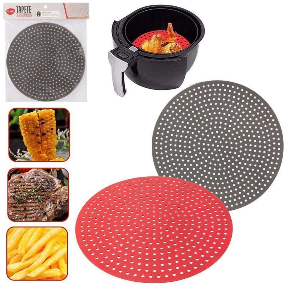 Tapete De Silicone Fritadeira Air Fryer Modelo Jumbo 24Cm