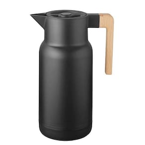 Garrafa Termica Wood Fashion Preta 1 Litro Termopro TP6551