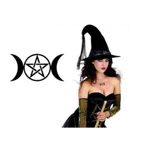 Tatoo Temporária Cosplay Halloween Bruxas Símbolos 38Mm