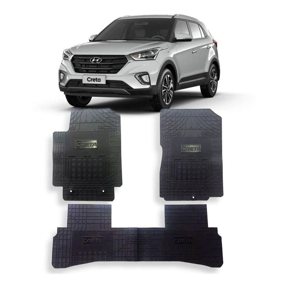 Jogo Tapete Interno Reforçado Hyundai Creta 2017 A 2019
