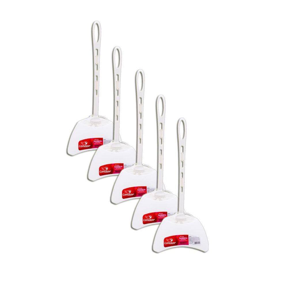 Escova Sanitária Condor Com Pote Para Limpeza Kit 5