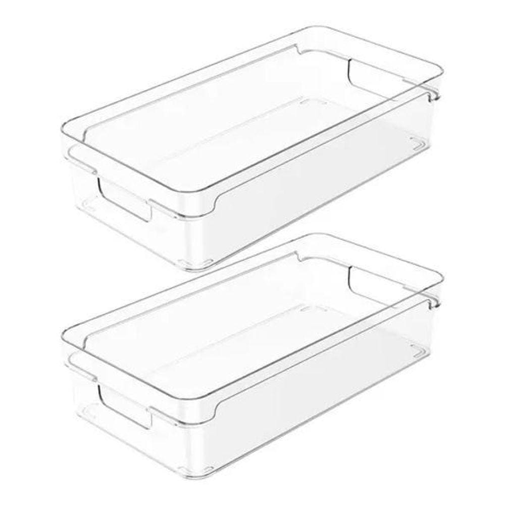2 Caixas Organizadoras De Armário Gaveta Cozinha Lavandeira