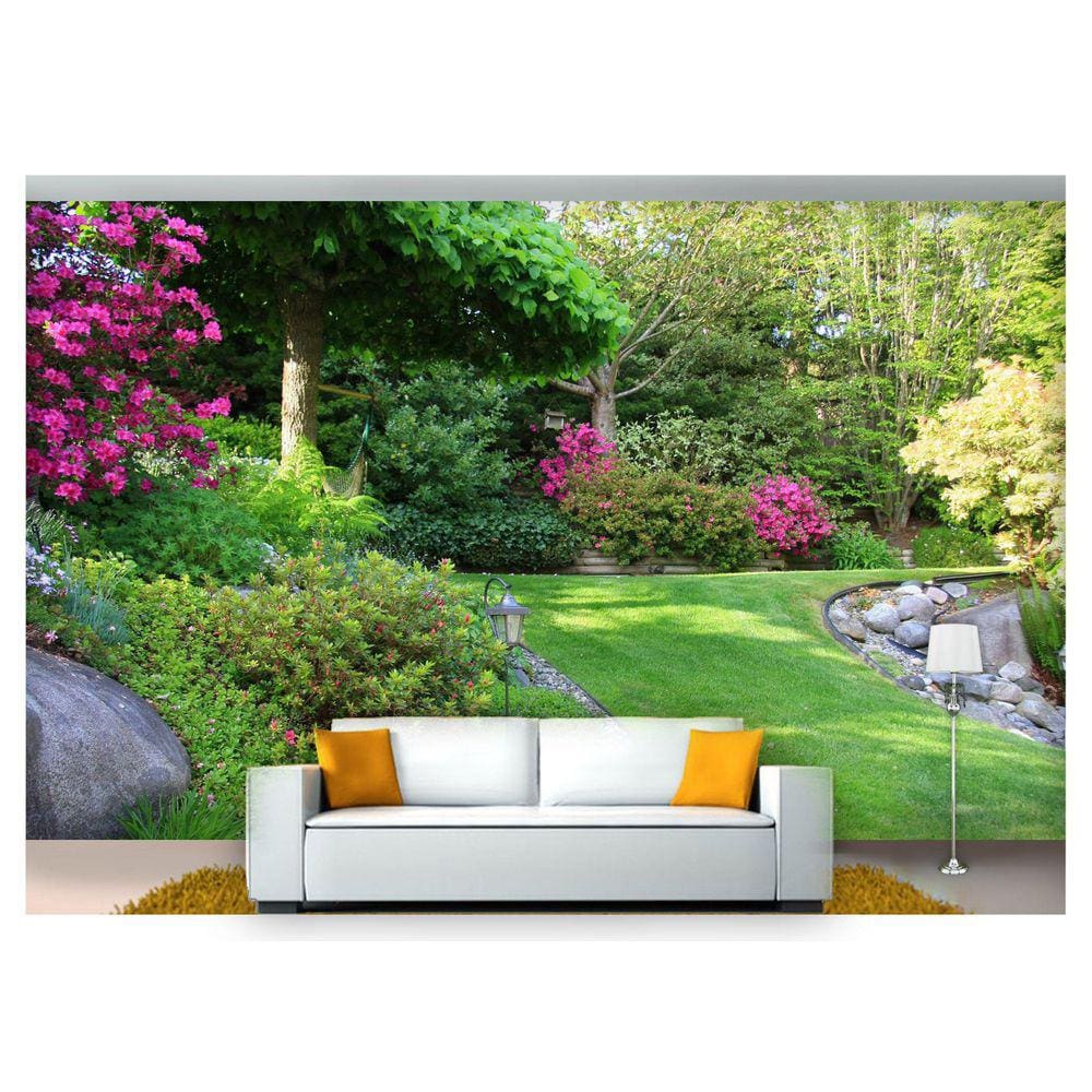 Papel De Parede Jardim Japonês Árvore 3D Jjp14