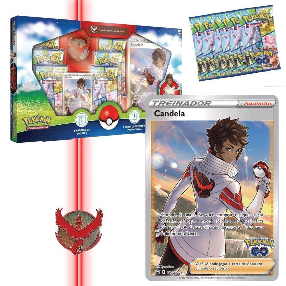 Jogo Carta Pokemon - GO Blister Triplo 19 cartas Niantic Copag