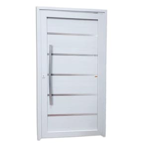 Porta de PVC Pivotante 216x100cm Premium Tecplus100 Brimak Branco