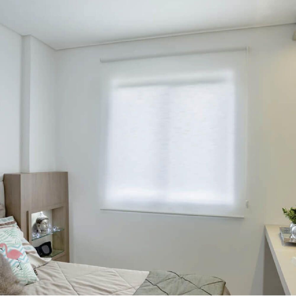 Persiana Rolo Translucida Branco - 2,60m x 1,40m
