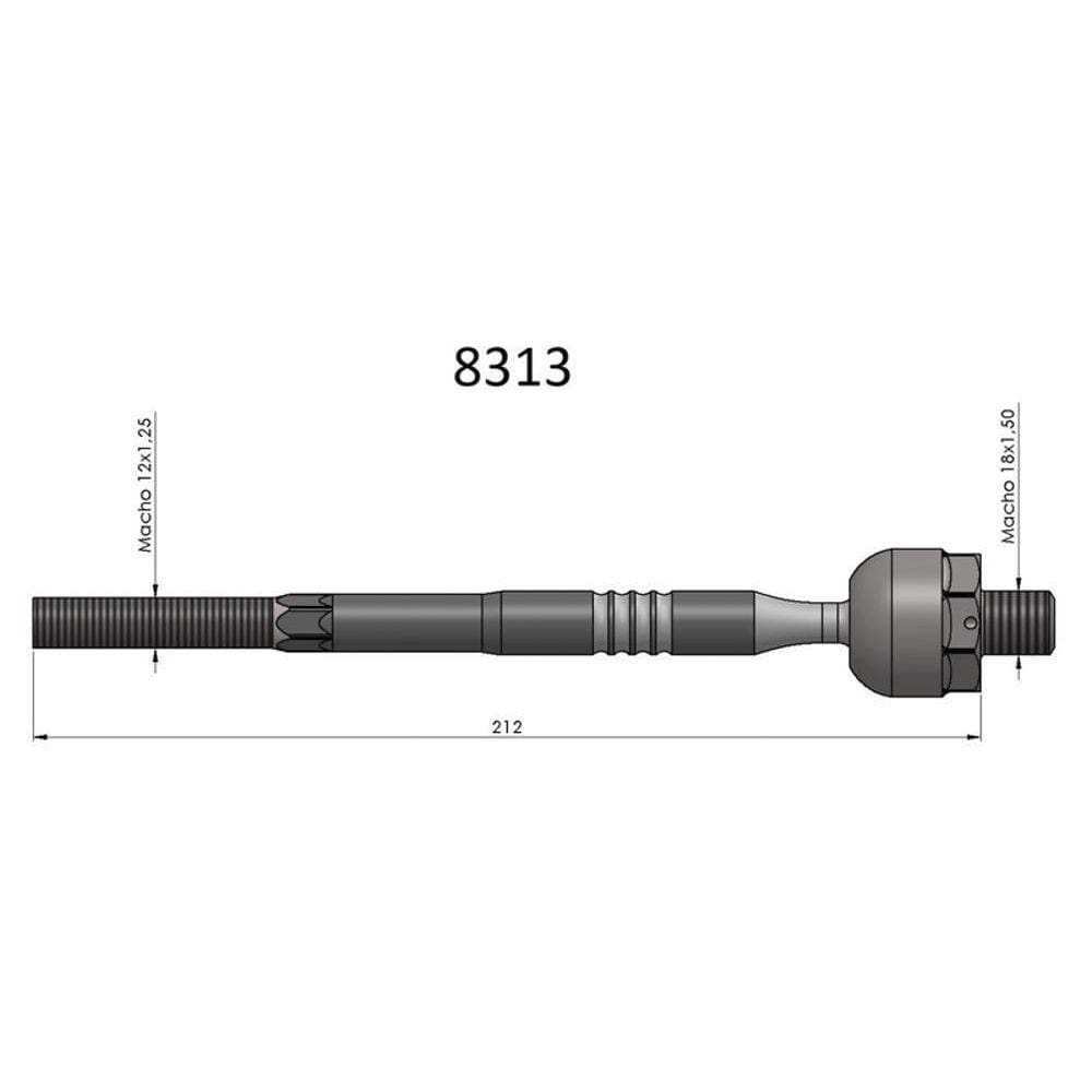 Barra Axial Fit 2003 A 2008 Bortec