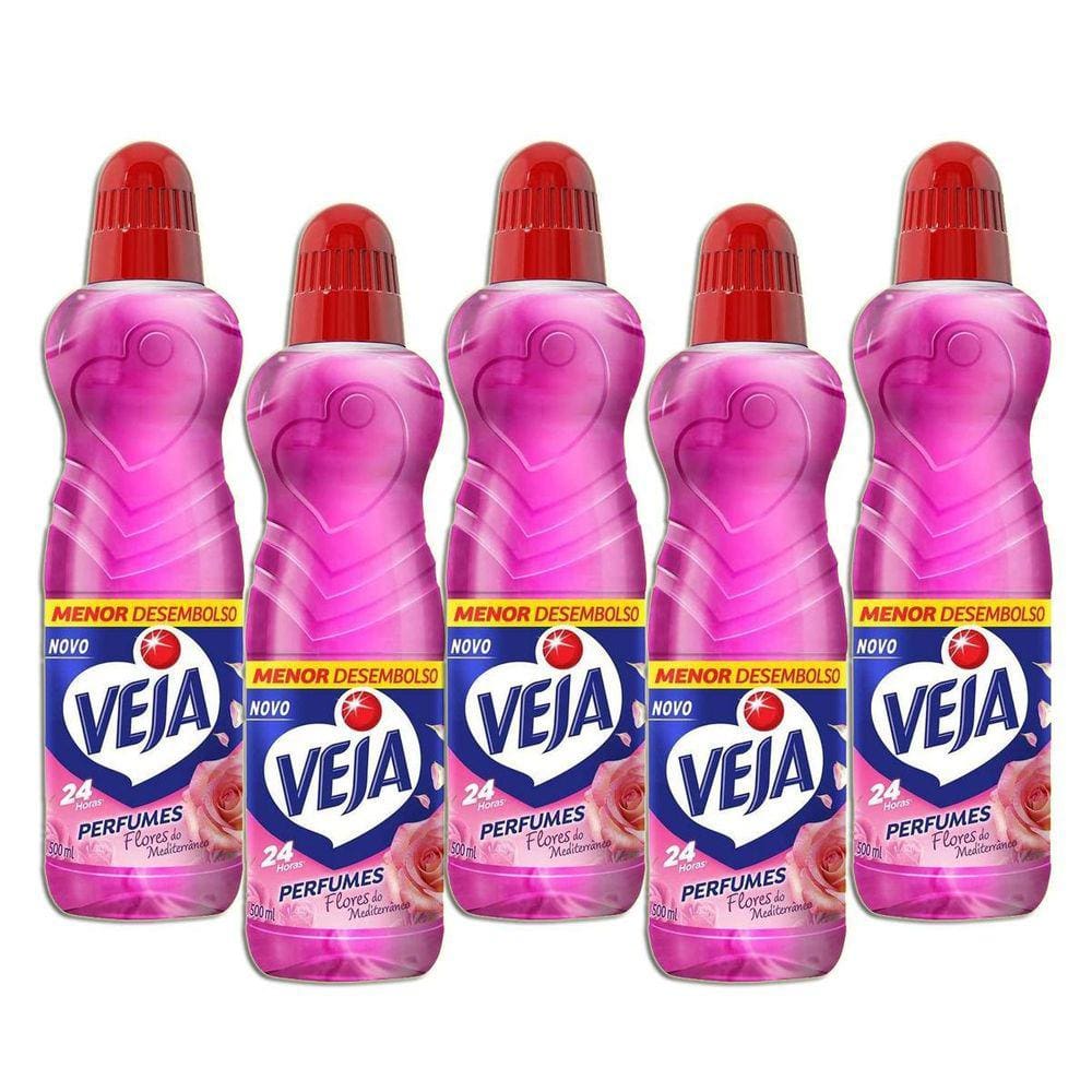 Limpador Veja Perfumes Flores Do Mediterrâneo Kit 5