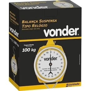 Balança Suspensa Tipo Relógio 100Kg Vonder