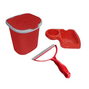Kit Organizador Pia Lixeira Porta Detergente Esponja Rodo