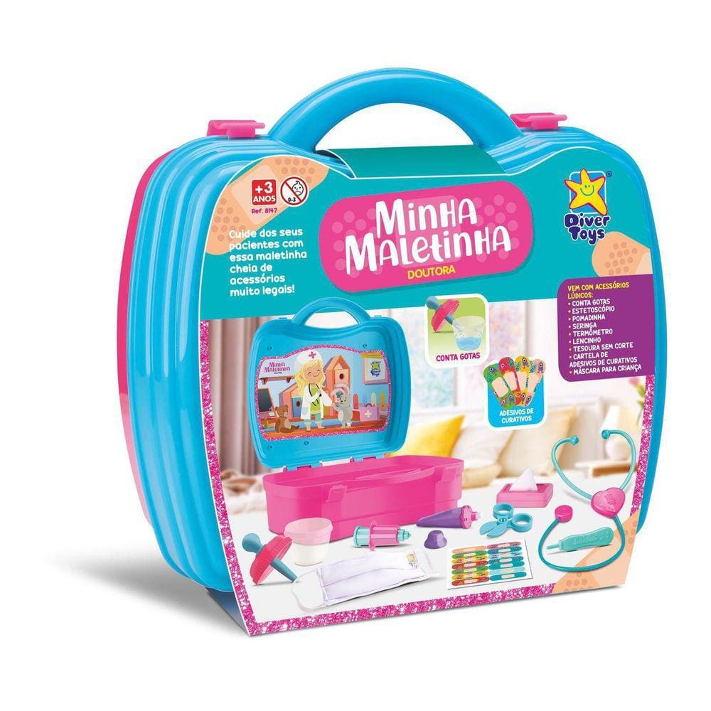 Minha Maletinha Doutora Com Acessórios Médico - Divertoys