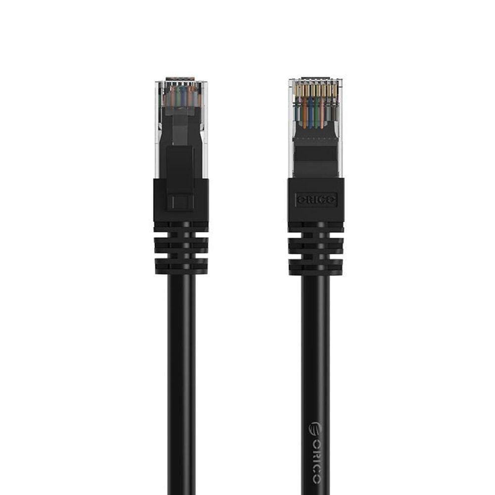 Cabo De Rede Ethernet 1000Mbps Cat 6 Blindado 2 Metros Preto