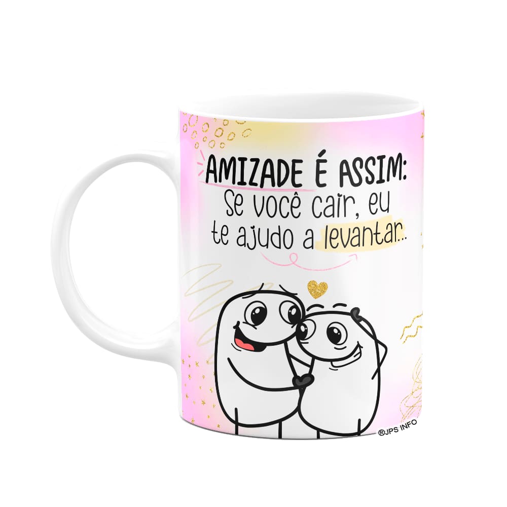 Caneca Flork Amigos - Amizade é assim!