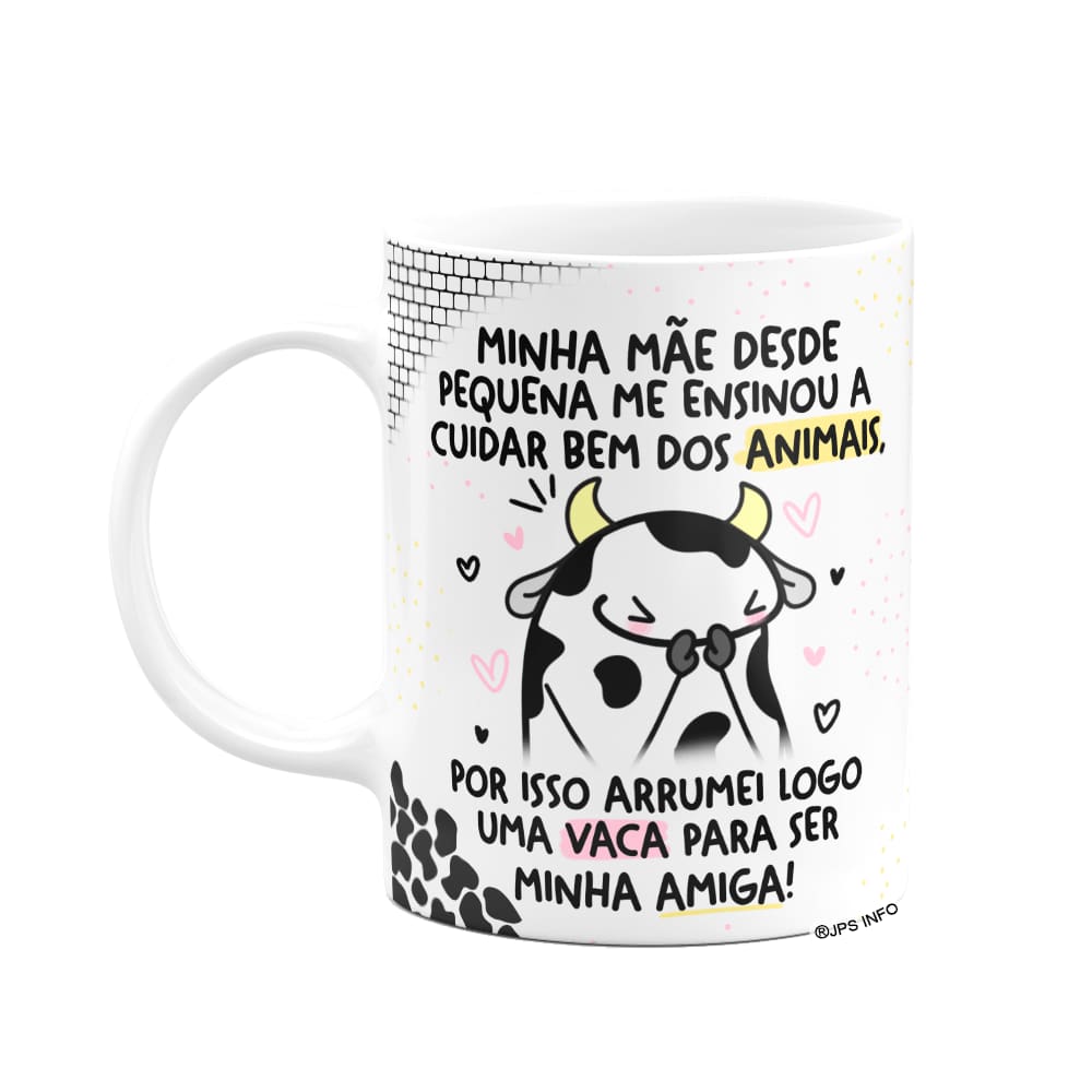 Caneca Flork Amigas  - Sempre cuidei bem dos animais!
