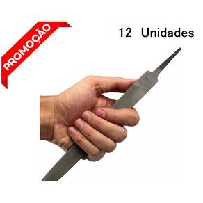 Jogo 12 Lima Profissional Ferro Amolar Ferramenta 10" Bastar