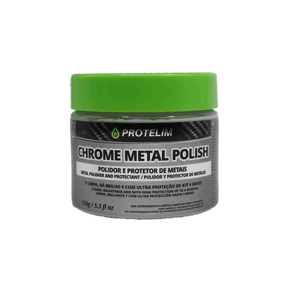 Polidor Protetor de Metais Chrome Metal Polish 150g Protelim