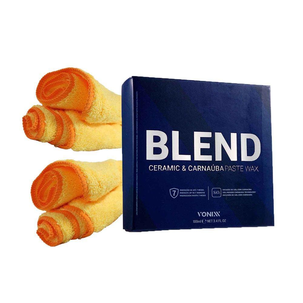 Kit Cera Paste Wax Blend 100ml + 2 Flanelas Premium 60X40