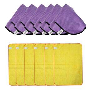 6 Flanelas 40x60 Premium + 6 Flanelas Purple 60X40 Autoamerica