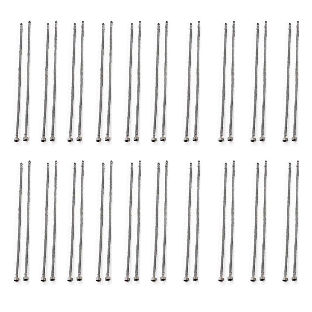 Engate Rabicho Par 80cm Monocomando Kit 20 Unidades Torneira Misturador Agua Quente Fria Banheiro Cozinha Mangueira Flexivel