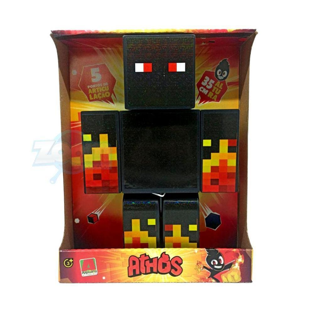 Boneco Athos Youtuber Minecraft - 35Cm