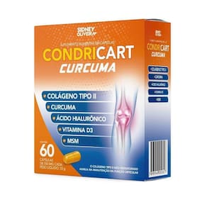 Condricart Curcuma 60 Capsulas Sidney Oliveira