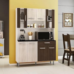 Kit Cozinha 8 Portas 1 Gaveta Gabi Poliman Móveis