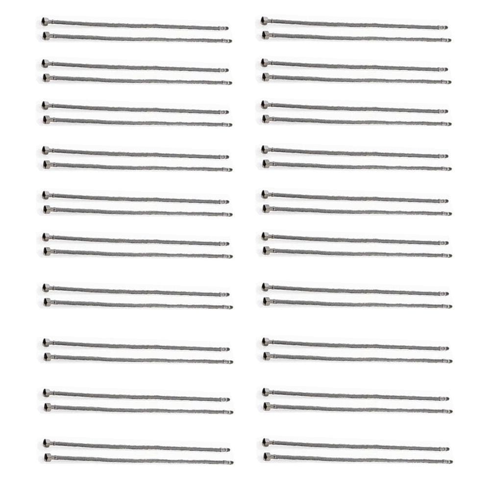 Engate Rabicho 80cm Kit 20 Unidades Par Mangueira Flexivel Misturador Torneira Monocomando Agua Fria Quente Banheiro Pia Cozinha Casa