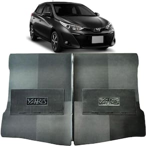 Jogo Tapete Porta Malas Reforçado Yaris Hatch 2018 E 2019 Preto Especifico