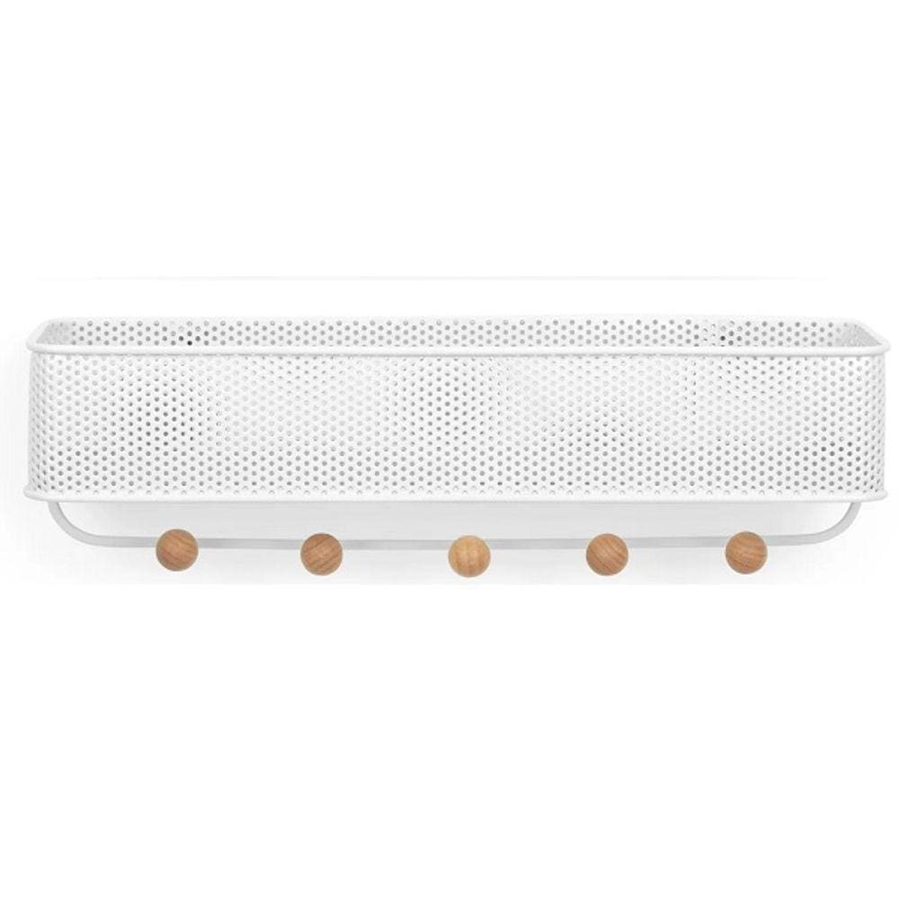 Estique - Porta Chaves e Organizador Multiuso Branco UMBRA