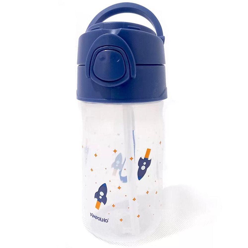 Copo Canudo e ALÇA Garrafinha Infantil ANTI Vazamento 370ML
