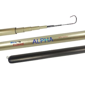 Vara Telescópica Lisa de Mão Pesca Leve Way Fishing Alpha 4508 4,50m 98% Carbono